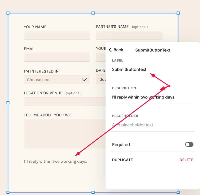 10.26c29v04 Form 01 Style 01 2 Columns, Extra Text (next to Button)